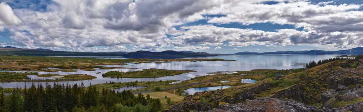 Thingvellir National Park &THORN;ingvellir, historic site, first parliament and national park UNESCO in Iceland, east of Reykjav&iacute;k Europe