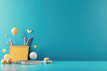 Educational technology benefits infographic learning environment graphic design bright colors top view visual data representation