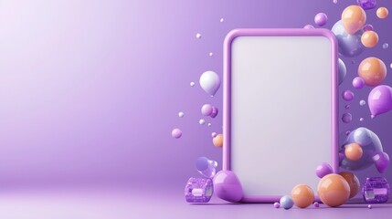 Interactive digital quiz platform interface design gamified elements colorful background modern aesthetics user engagement