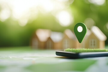 Virtual learning zones map digital environment educational resources interactive graphics outdoor viewpoint technology concept