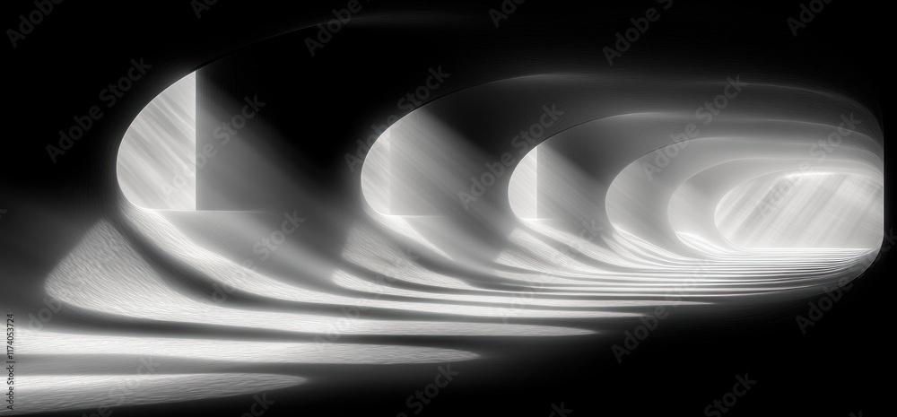 Aufkleber monochromatic black and white abstract gradient background texture with soft blurring and negative s