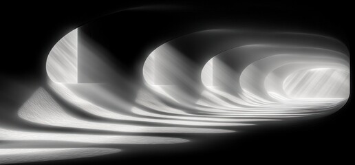 Obraz premium Monochromatic Black and White Abstract Gradient Background Texture with Soft Blurring and Negative Space
