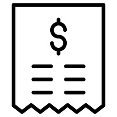 Billing Icon Lineal Style
