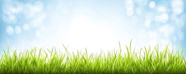 Obraz premium green grass and sky