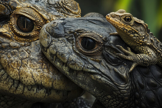 Amphibien / Echsen / Schlangen - fiktive Darstellung
