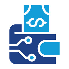 Digital Wallet Flat Icon