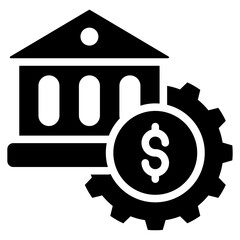 Payment Processor Icon Solid Black Style