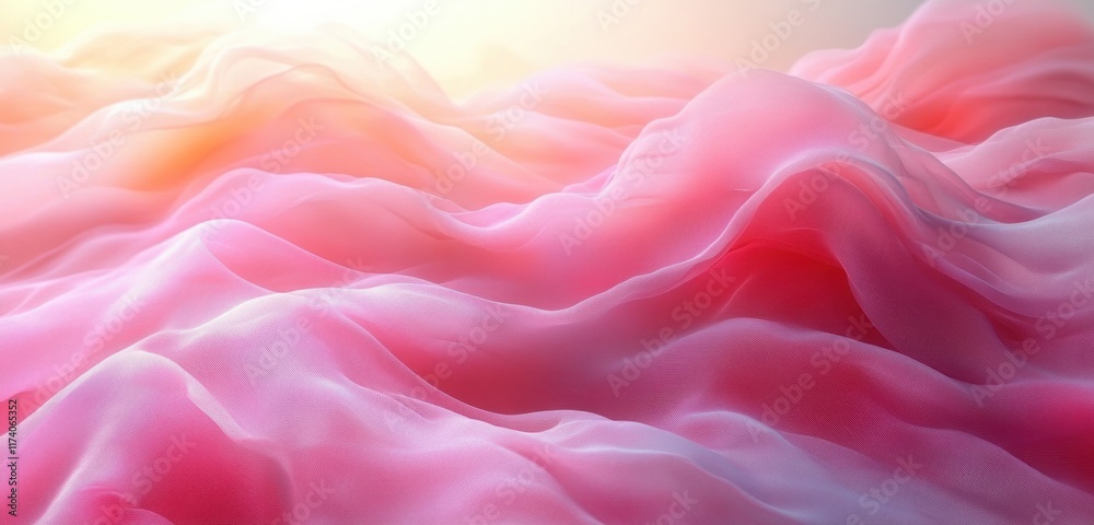 Poster Pastel Pink Beige Gradient Background Ethereal Soft Noise Texture Design Copy Space
