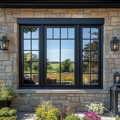 Refined Jet Black Revolving Triple-Section Prospect Window