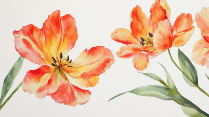 Elegant wedding invitation card background vector. Minimal hand painted watercolor botanical flowers texture template background. Design for wedding, vip cover, poster, rsvp moderncard.Valentine's Day