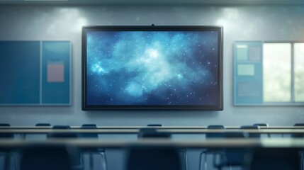 Fototapeta premium Interactive Classroom with Technology and Student Centered Design