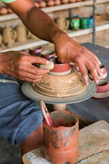 Cuba, province Sancti Spiritus,Trinidad. La Casa della Alfarero Family Santander important tradition of pottery making. 2016-03-29