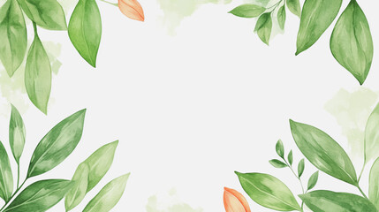 Fototapeta premium Elegant wedding invitation card background vector. Minimal hand painted watercolor botanical flowers texture template background. Design for wedding, vip cover, poster, rsvp moderncard.Valentine's Day