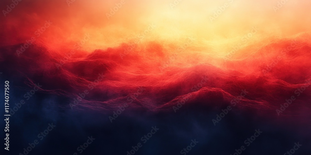 Aufkleber Gradient Background Smooth Transition Warm Amber to Deep Black Minimalistic Design Ambient Light