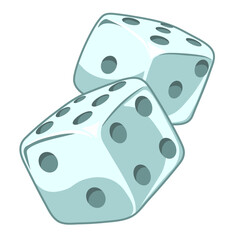 vector image of dice without background