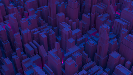 Obraz premium The City Building for architectural or Business concept 3d rendering.