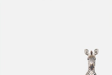 Fototapeta premium Zebra with transparent background, a detailed and high-resolution PNG suitable for graphic design and digital projects