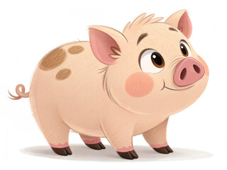 pig cartoon. pig, piggy, pink, animal, bank, cartoon, illustration, vector, money, savings, farm, cute, coin, pork, piglet, swine, finance, business, toy, mammal, piggy bank, save, banking, currency, 