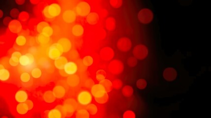 Obraz premium abstract background featuring glittering lights in vibrant blue and gold shades, scattered against a dark black gradient.