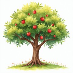 tree with apples