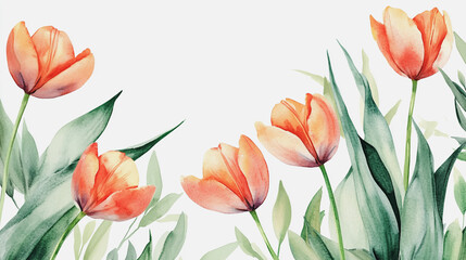 Obraz premium Elegant wedding invitation card background vector. Minimal hand painted watercolor botanical flowers texture template background. Design for wedding, vip cover, poster, rsvp moderncard.Valentine's Day