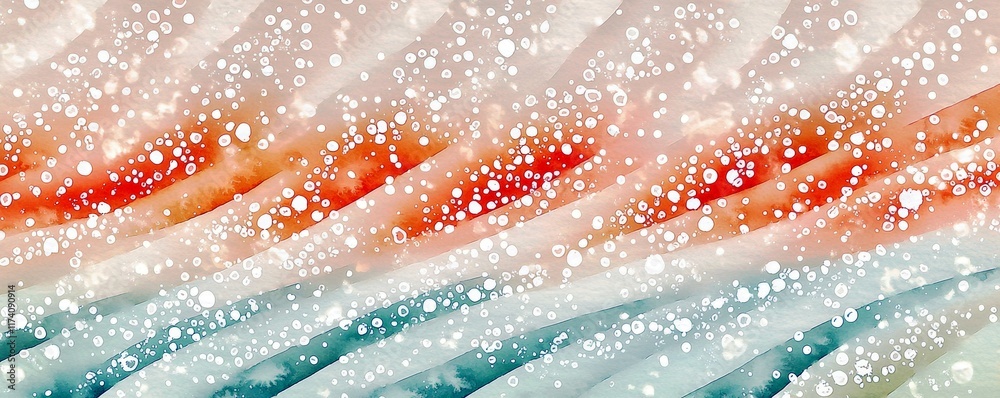 Poster colorful waves and bubbles abstract background with soft textures and fluid patterns ideal for artis