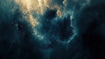 Cosmic Nebula: A Celestial Tapestry of  Stars and Gas