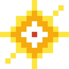 Fototapeta premium Pixel Star Sparkle