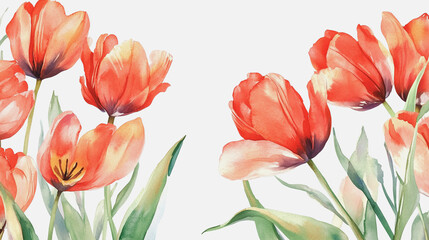 Elegant wedding invitation card background vector. Minimal hand painted watercolor botanical flowers texture template background. Design for wedding, vip cover, poster, rsvp moderncard.Valentine's Day