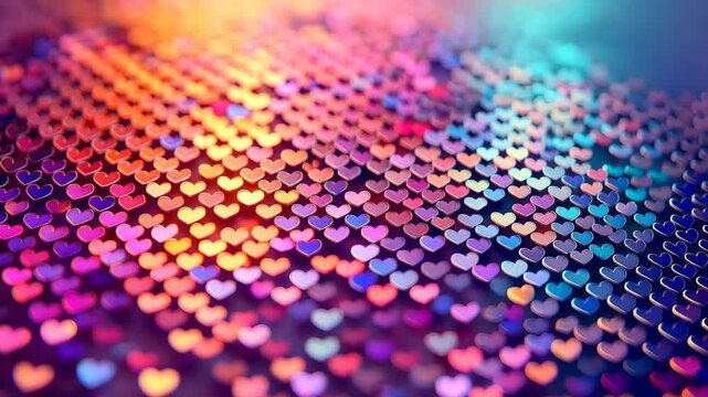 abstract background with hearts