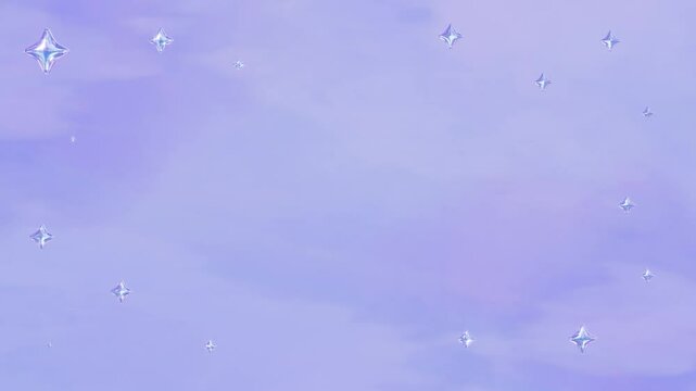 Y2Kのホログラム風なキラキラのループアニメーション。