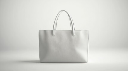 White tote bag on white background. (1)