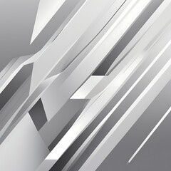 Obraz premium A clean and professional abstract background with geometric lines and subtle gradients in shades of gray, silver, and white, evoking a corporate or business atmosphere