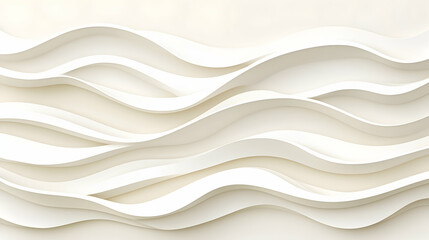 Abstract cream-colored wave pattern background; elegant, flowing design; perfect for website banners, presentations, or brochures.
