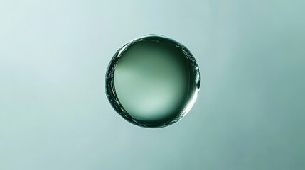Drop water on white background