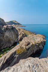 rocky coast of the sea