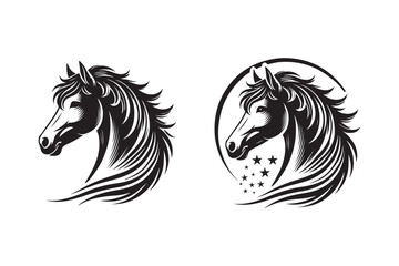 horse head silhouette