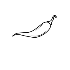 Chilli Pepper Outline 