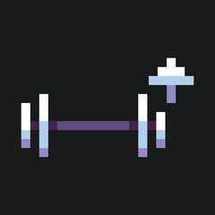 Fototapeta premium this is Gym and Sport icon in pixel art style,this item good for presentations,stickers, icons, t shirt design,game asset,logo and your project.