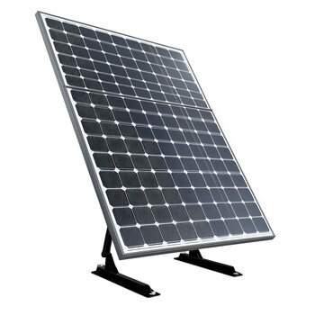 a solar panel mounted on a stand. designed to capture sunlight and convert it into electrical energy this renewable energy source is essential for sustainable power generation and reducing carbon emis