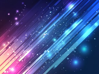 Abstract Diagonal Lines Glowing Bright Colors Background