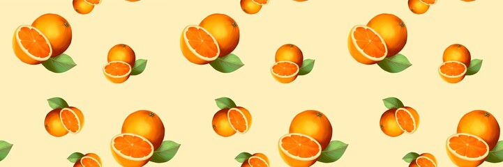 Hand drawn set of designs and patterns. gouache illustrations. Illustrations of orange fruit for poster, prints, menu, card or textile