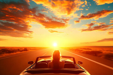 Sunset Drive Convertible Illustration