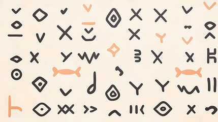 Native geometric patterns with intricate and decorative elements in a harmonious composition