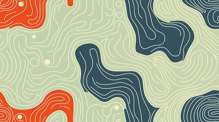 Traditional geometric ethnic design with vibrant colors and ornate decorative flourishes