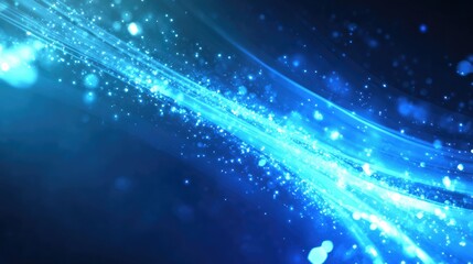 A stylized image of financial graphs glowing brightly on a sleek blue professional background.