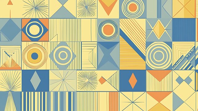 Abstract ethnic artwork with artistic flair, showcasing colorful patterns and bold cultural motifs