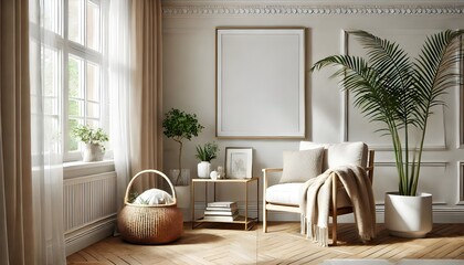 Chic Chair and Plant Arrangement