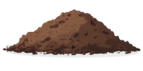 A Pile of Rich Brown Soil, Ready for Planting