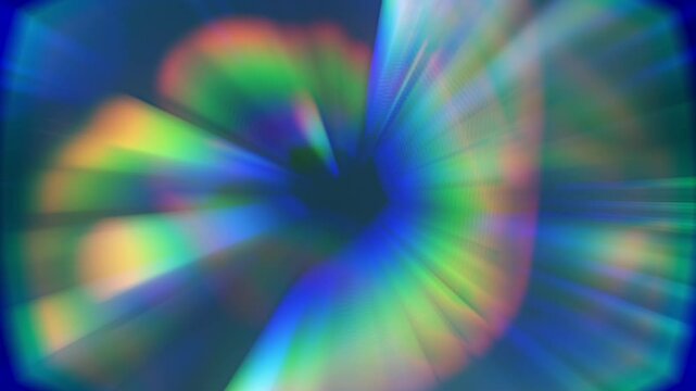 Colorful abstraction creates vibrant patterns against a black background